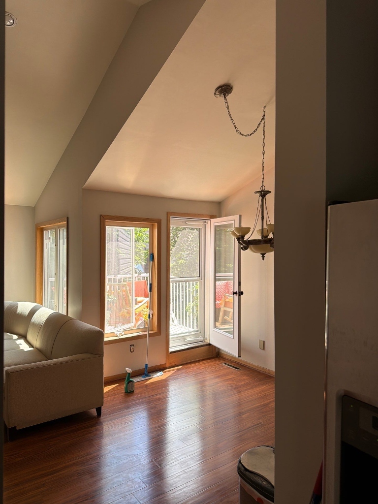 Pure White Vaulted Living